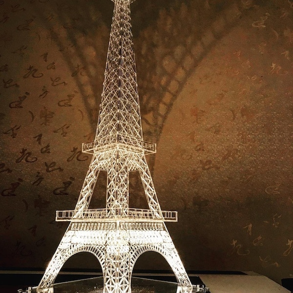 Laser Cut Eiffel Tower Template in 5 sizes, Acrylic Eiffel tower,engraving, in CDR file