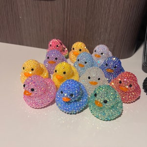 Mystery Rhinestone Gem Bling Rubber Duck - Cruising Duck, Car Duck, Cheer Duck, Lucky Duck- READ DESCRIPTION