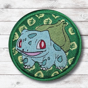 Bulbasaur - Pokémon - Embroidered Iron On Patch
