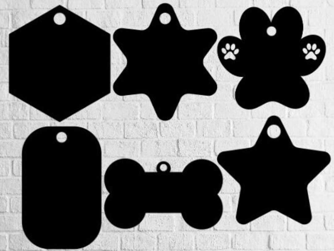 Dog Tag Svg Dog Svg Dog Name Tag Svg Dog Cut File Dog Tag Etsy