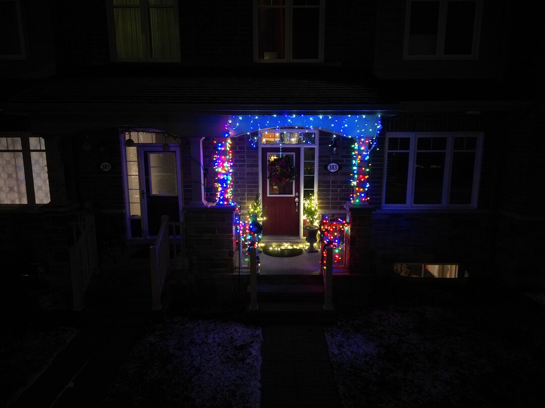 Christmas Lights Greeting Cards Lawn Art Posters Twinkling Lights