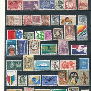 48 Australia used postage stamps  Great for new collectors scrapbooking vintage rare craft kits-adults  Free S&H CDN-USA- 2.00 elsewhere