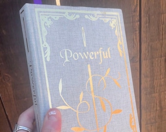 Powerful Rebound Book, Special Edition, Handmade, Lauren Roberts, Custom Rebind, Foil Cover, Rebound Book Gift, Novella