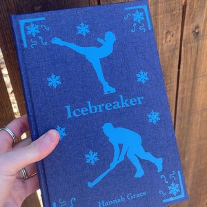 Icebreaker Rebound Book, Special Edition, Handmade, Hannah Grace, Custom Rebind, Rebound Book Gift, Blue Book