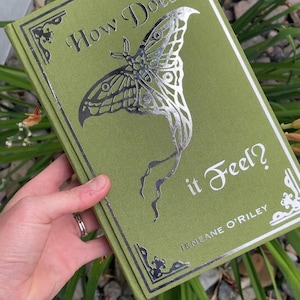 How Does it Feel? Rebound Book, Special Edition, Handmade, Jeneane O’Riley, Custom Rebind, Foil Cover, Rebound Book Gift