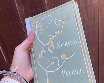 Normal People Rebound Book, Special Edition, Handmade, Sally Rooney, Custom Rebind, Foil Cover, Rebound Book Gift