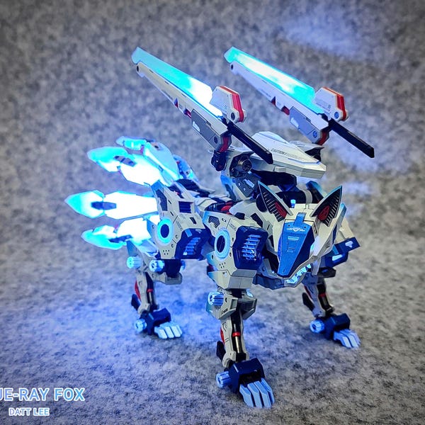 Zoids HMM Blue Ray Fox (Custom Painted)