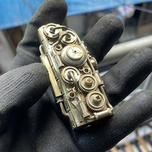 lighter sleeve - handcrafted - steampunk - BIC J3