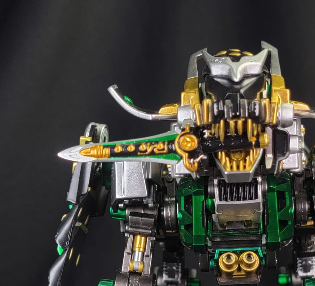 Liger Zero,crossover,green Ranger - Customized Painted - Twotoys