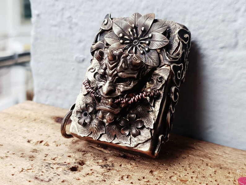 Zippo Handmade Characters Brass Oni Short Horn