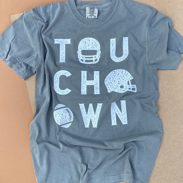 Touchdown Universal Game Tee, Comfort Colors, 100% Cotton, Unisex, Football T-Shirt, KC Chiefs, Friday Night Lights, Dust to Dust Boutiqe