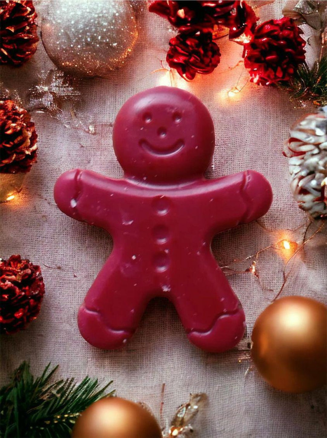 Fondant Gingerbread Man Candy Apple Fragrance Etsy