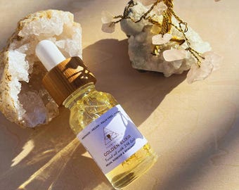 Golden Elixir Gesichtsöl - 24K Gold Glow Botanisches Gesichtsöl