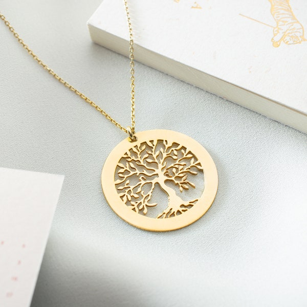 Custom Family Tree Necklace, Personalized Tree of Life Necklace, Perfect Gift for Mom and Grandma, Personalized Gifts,Dogs cats name Jewelry