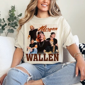 T-shirt Morgan Wallen, Morgan Wallen, T-shirt countrymuziek, Cowboy Wallen| MG-stijl 2
