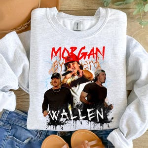 Morgan Wallen-sweater voor concert, Wallen-sweater, Wallen countrymuziek-sweater, westernshirt, Morgan Wallen-sweater|GILDAN