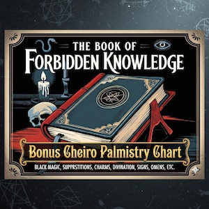 Book of Forbidden Knowledge 1910 Occult Grimoire PDF + Cheiro Palmistry Art Download