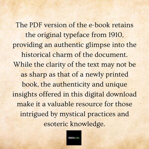 Description highlighting the vintage 1910 charm of The Sixth and Seventh Books of Moses. Authentic typeface and esoteric content make this a unique find. Available as a digital download from Osda Life.