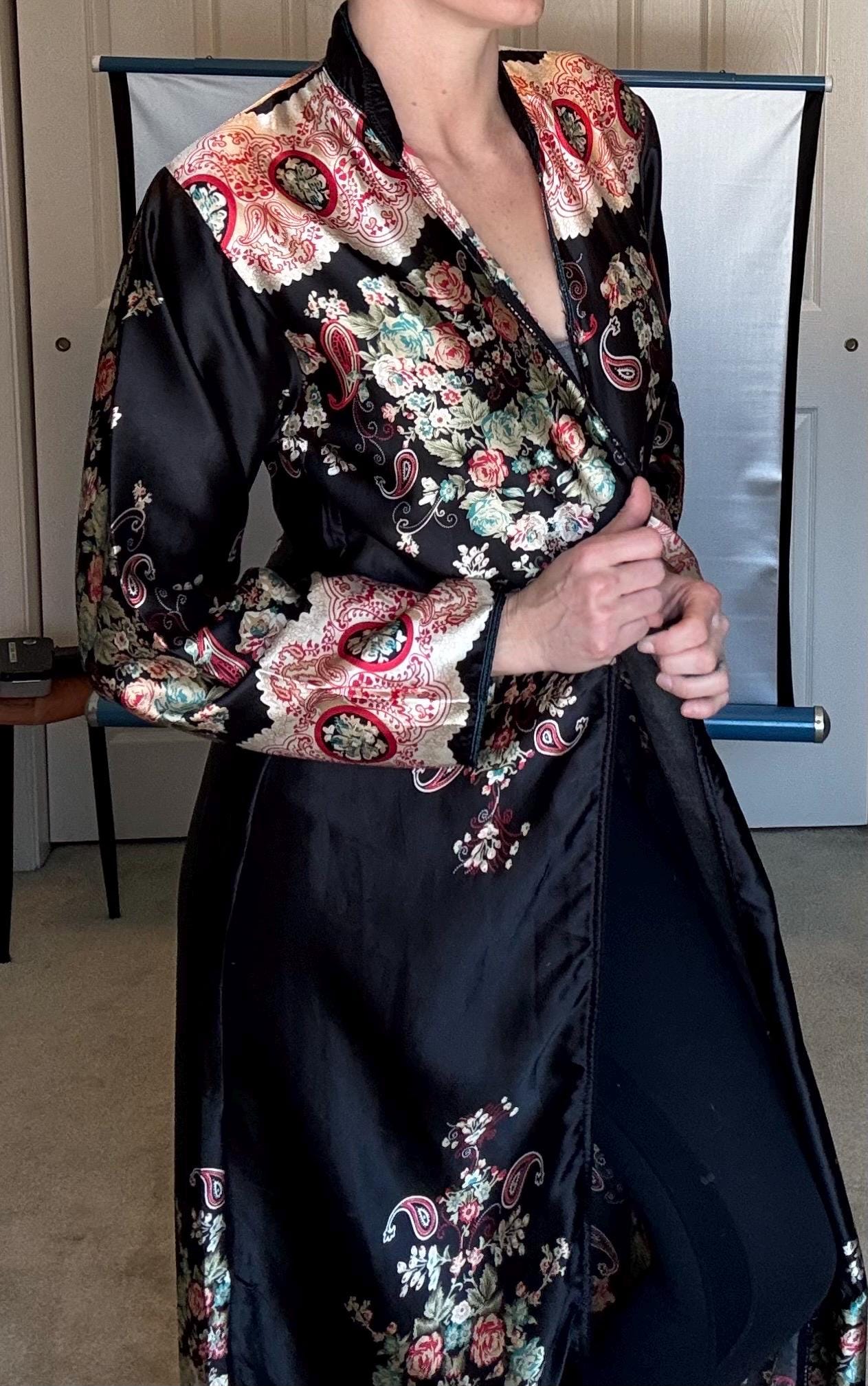 Upcycled Old Robe Upcycled Kimono-style Duster Robe Handmade From a Reclaimed Vintage ...