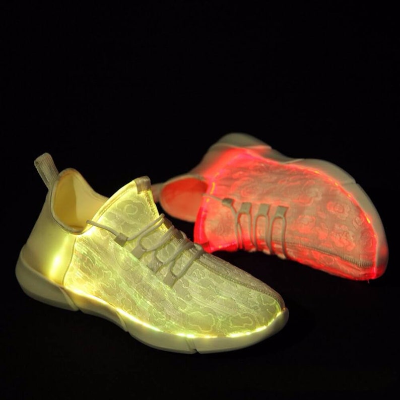 LED Light Up Shoes Fiber Optics for Adults Kids Christmas Gift, Party Dancing Shoes, Birthday gift, 90s clothing, New years image 6