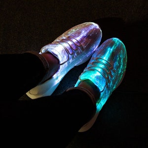 LED Light Up Shoes Fiber Optics for Women -  Festival Party Shoes, Birthday Gift Girls, Christmas Gifts for Girls, New Years Outfit