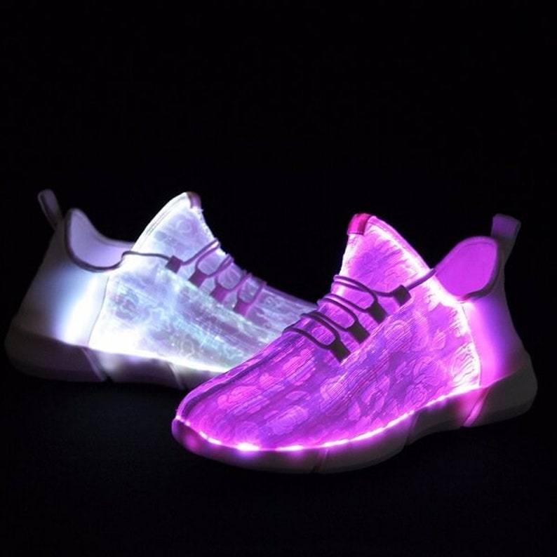 LED Light Up Shoes Fiber Optics for Adults Kids Christmas Gift, Party Dancing Shoes, Birthday gift, 90s clothing, New years image 4