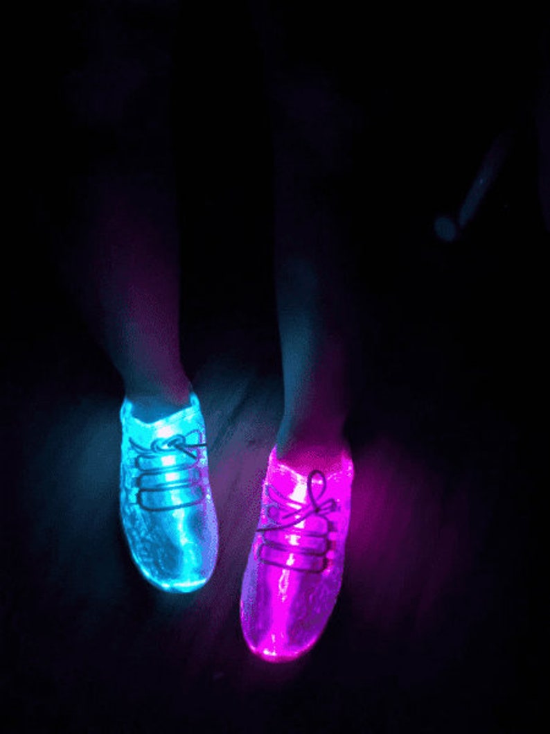 LED Light Up Shoes Fiber Optics for Adults Kids Christmas Gift, Party Dancing Shoes, Birthday gift, 90s clothing, New years image 7