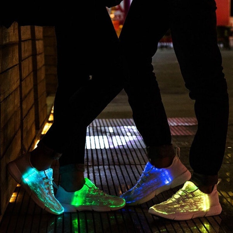 LED Light Up Shoes Fiber Optics for Adults Kids Christmas Gift, Party Dancing Shoes, Birthday gift, 90s clothing, New years image 8