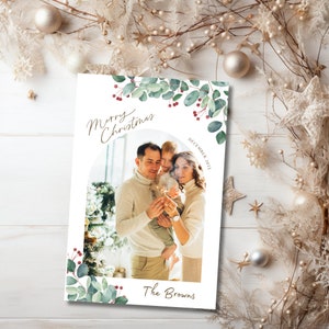 Weihnachtskarte mit Foto, Familienkarte, Foto-Weihnachtskarte, Weihnachtskarte mit Foto, Weihnachtspostkarten, Fotokarte.
