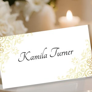 Tarjetas de lugar de boda,Tarjeta de lugar editable,Tarjetas de presentación modernas,Tarjeta de lugar para cenar,Tarjeta de asiento