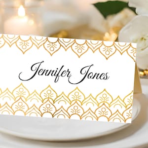 Hindu Wedding Place Card,Hindu Place Card,Modern Place Card,Dinner Place Card,Editable Place Card