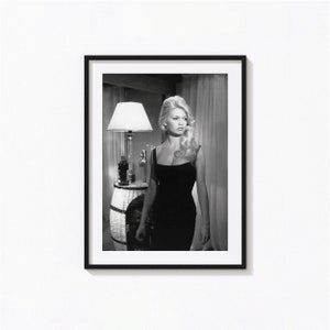 Brigitte Bardot Print, Vintage Hollywood Black and White Wall Art, Vintage Print, Photography Prints, Museum Quality Photo Art Print
