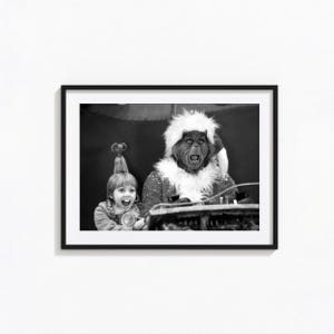 Póster de Cómo el Grinch robó la Navidad, arte mural navideño en blanco y negro, impresión vintage, impresiones fotográficas, impresión artística fotográfica con calidad de museo