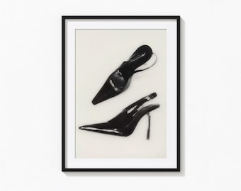 Black and White Heels Print, Fashion Black and White Wall Art, Vintage Print, Photography Prints, Museum Quality Photo Art Print