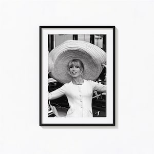 Brigitte Bardot Print, Vintage Hollywood Black and White Wall Art, Vintage Print, Photography Prints, Museum Quality Photo Art Print