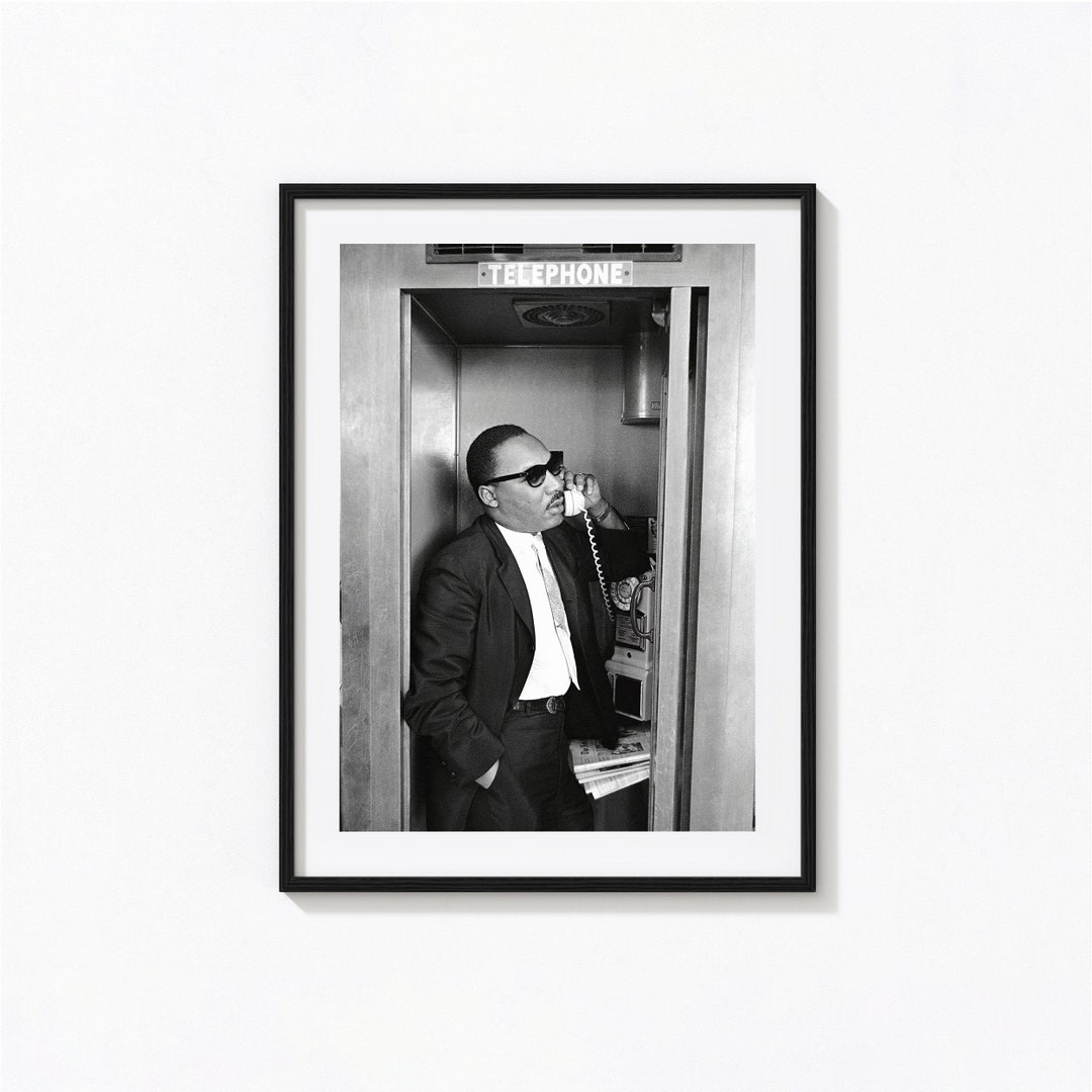 Martin Luther King Jr Print, Black History, Black and White Wall Art ...