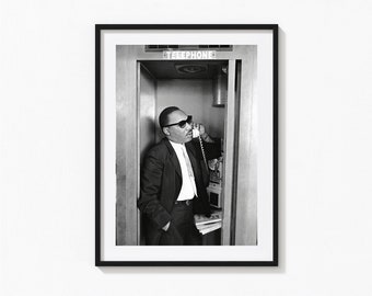 Martin Luther King Jr Print, schwarze Geschichte, schwarz-weiße Wandkunst, Vintage-Druck, Fotografie-Drucke, Fotokunstdruck in Museumsqualität