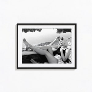 Affiche Sophia Loren, art mural hollywoodien Sophia Loren noir et blanc, impression vintage, impressions photographiques, impression d&#39;art photo de qualité musée