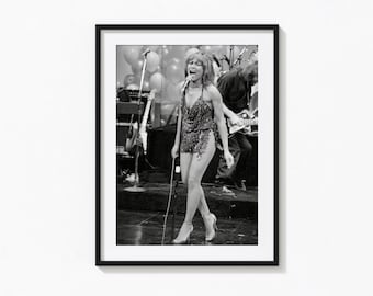 Tina Turner Print, RIP Tina Turner, Black and White Wall Art, Vintage Print, Photography Prints, Museum Quality Photo Art Print