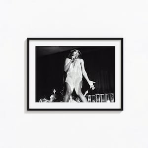 Tina Turner Print, RIP Tina Turner Black and White Wall Art, Vintage Print, Photography Prints, Museum Quality Photo Art Print