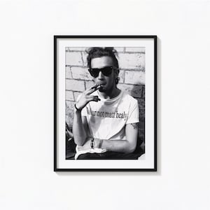 Lol Ur Not Matty Healy プリント、1975 年のポスター、白黒ウォール アート、ビンテージ プリント、写真プリント、美術館品質の写真アート プリント