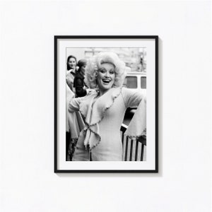 Dolly Parton Print, Dolly Parton Music Black and White Wall Art, Vintage Print, Photography Prints, Museum Quality Photo Art Print