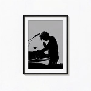 マティ・ヒーリーの喫煙プリント、1975年、バーカートアート、白黒ウォールアート、ビンテージプリント、写真プリント、美術館品質のプリント