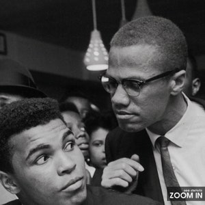 Impresión de Muhammad Ali, Malcolm X, arte mural en blanco y negro, impresión vintage, impresiones fotográficas, impresión fotográfica con calidad de museo imagen 4