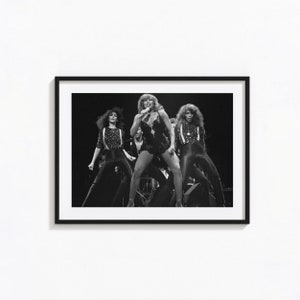Tina Turner Print, RIP Tina Turner Black and White Wall Art, Vintage Print, Photography Prints, Museum Quality Photo Art Print