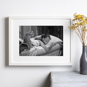 Audrey Hepburn Print, Frühstück bei Tiffany Poster, Schwarz-Weiß-Wandkunst, Vintage-Druck, Fotografie Drucke, Fotodruck in Museumsqualität Bild 3