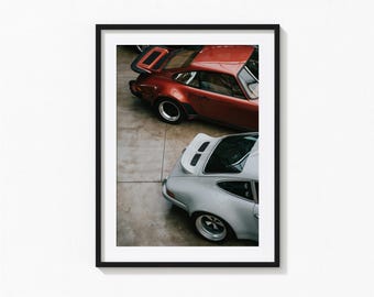 Porsche 911 Print, Vintage Porsche Rear View, Porsche Wall Art, Vintage Print, Photography Prints, Museum Quality Photo Art Print