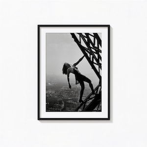 Tina Turner Eiffel Tower Print, RIP Tina Turner, Arte de pared en blanco y negro, Impresión vintage, Impresiones fotográficas, Impresión de arte fotográfico de calidad de museo