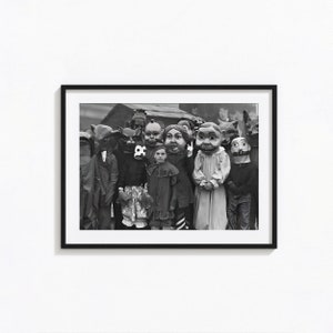 Weird Halloween Costume Print, Scary Black and White Wall Art, Vintage Print, Photography Prints, Museum Quality Photo Art Print