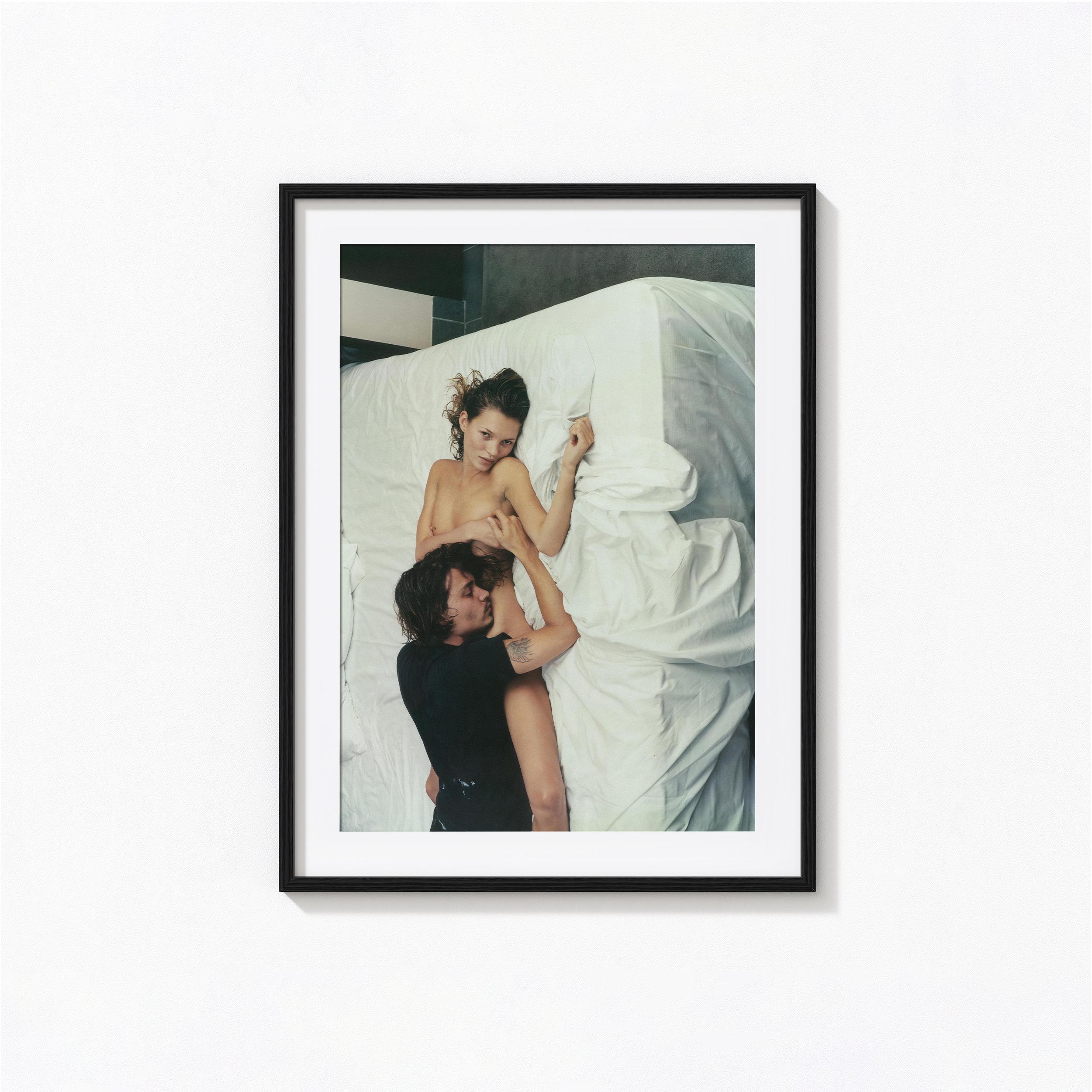 Kate Moss and Johnny Depp Print, Kate Moss Fashion Wall Art, Vintage Print, Photography Prints, Museum Quality Photo Art Print
